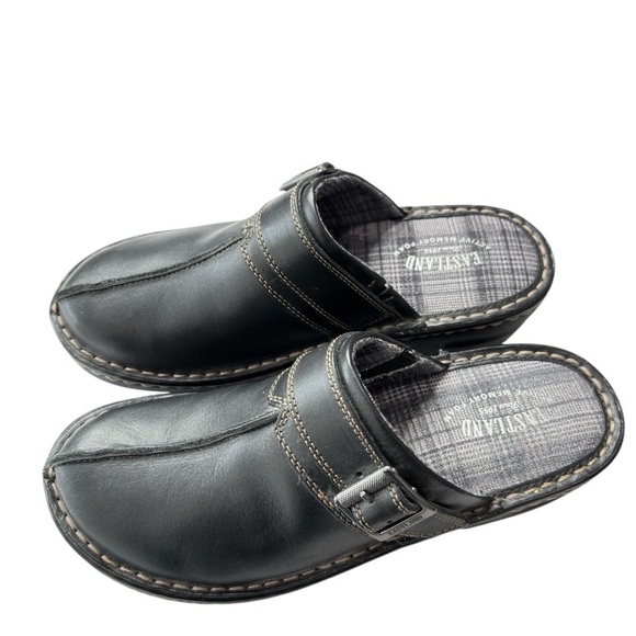 Eastland Mae Black Leather Clog Mule Shoe Sz 8 Style 3889-01 Slip On Comfort NEW - Picture 5 of 10